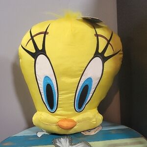 Yellow Tweety Bird Plush Pillow